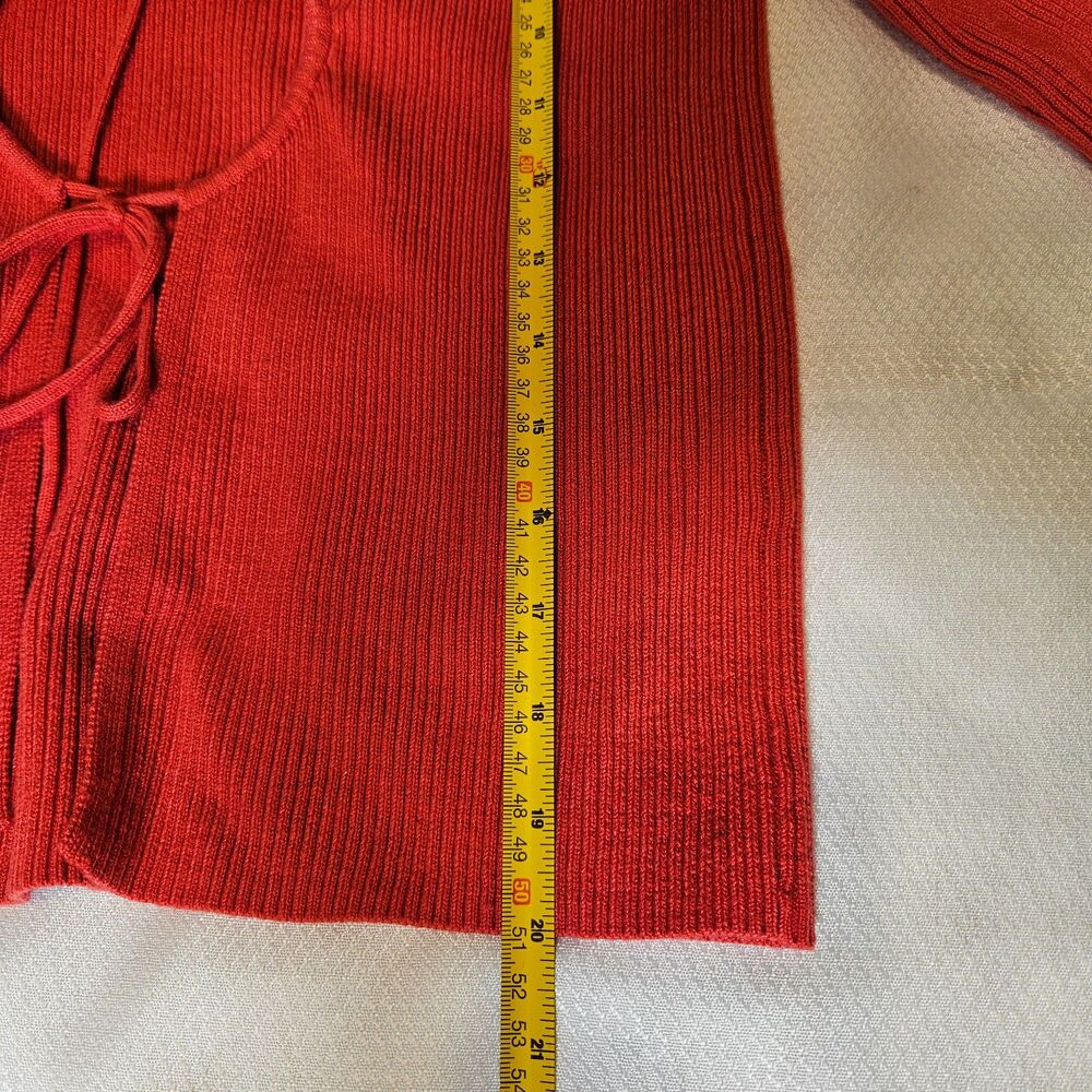 Thakoon Collective Red Turtle neck with peep whole detail Medium - Picture 7 of 8